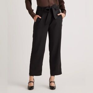 Quince Tie-Waist Women's black Trousers - size 0